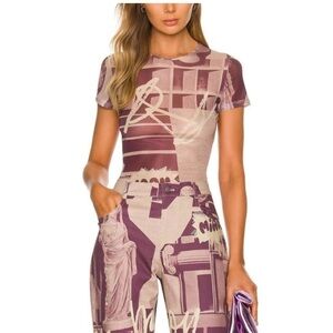 Miaou Mini Tee in Stone Mauve